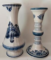 2 x Blue Delft Keramik Holland Vase + Kerzenhalter Baden-Württemberg - Philippsburg Vorschau