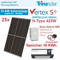 10 kWp Solaranlage komp mit 10 kWh Solarspeicher  Wechselrichter Nordrhein-Westfalen - Borchen Vorschau