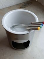 Schokoladenfondue Set Edelstahl & Keramik m. Gabeln f. 4 Personen Bayern - Etzelwang Vorschau