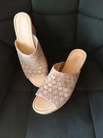 Gabor, Pantoletten, Sandalen,Keilabsat Glitzer, Neuwertig Gr.7=40 Bayern - Thalmassing Vorschau