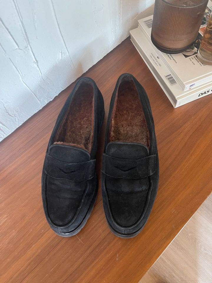 Loafer schwarz Wildleder in Bad Schwalbach