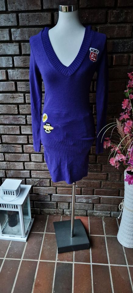 Strickminikleid, Kapuzen Minikleid, Longpullover, Strick, Kleid in Heinsberg