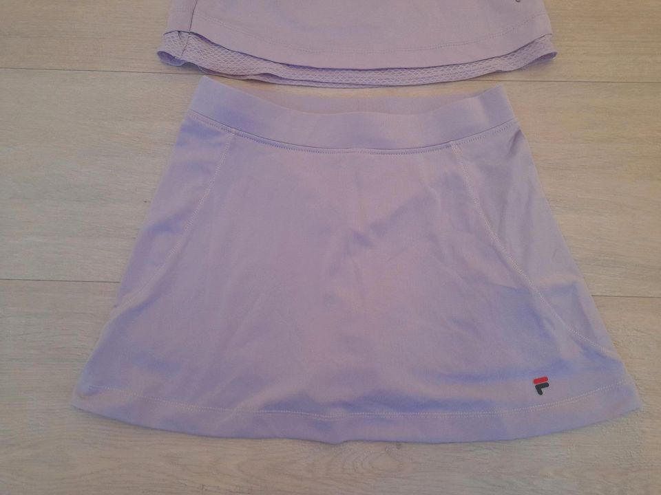 Fila Tennis Set, Tennis Rock mit T-Shirt 146-152, Flieder in Neuss