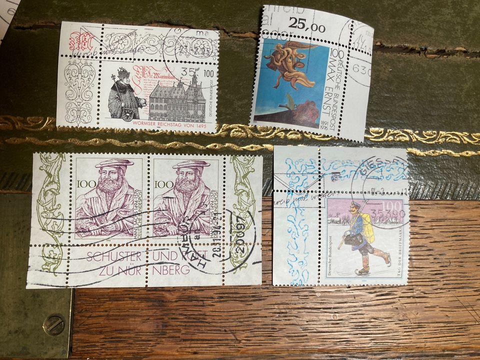 Lot Briefmarken Eckrand gestempelt, 90er Jahre  Bund, Deutschland in Berg