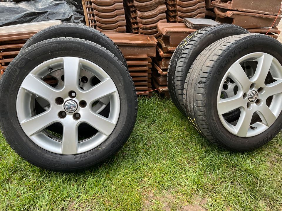 Sommerreifen mit Felge 5x112  195/55r15 vw tiguan in Bad Gandersheim