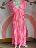 Langes traumhaftes Musselin Kleid neon pink orange Onesize Nordrhein-Westfalen - Hennef (Sieg) Vorschau