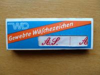 1x gewebte Wäschezeichen "A.S." 50 Stück Label Textiletiketten Niedersachsen - Celle Vorschau