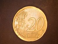 20 Euro Cent Münze Spanien 1999 mit Fehlprägung ! Rheinland-Pfalz - Oberhausen a.d. Appel Vorschau