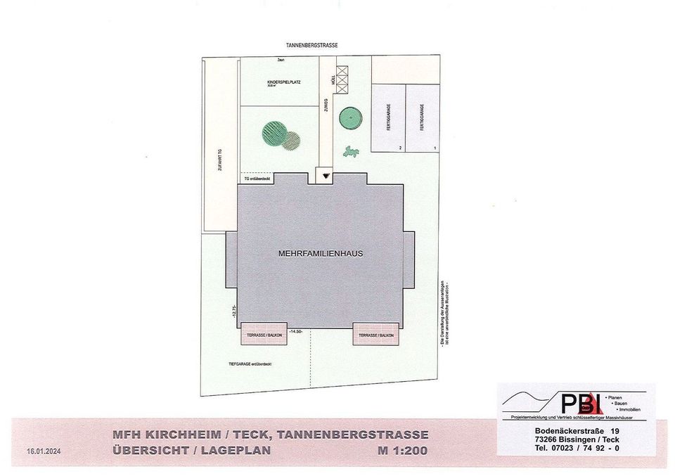 3,5 Zimmer, Eigentumswohnung im OG mit Aufzug im 6-FH Kirchheim unter Teck, Tannenbergstraße in Kirchheim unter Teck