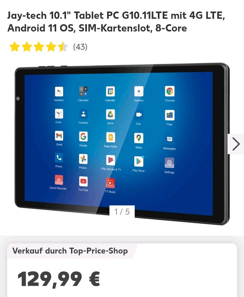 Jay-tech Tablet PC G10.11LTE in Ibbenbüren