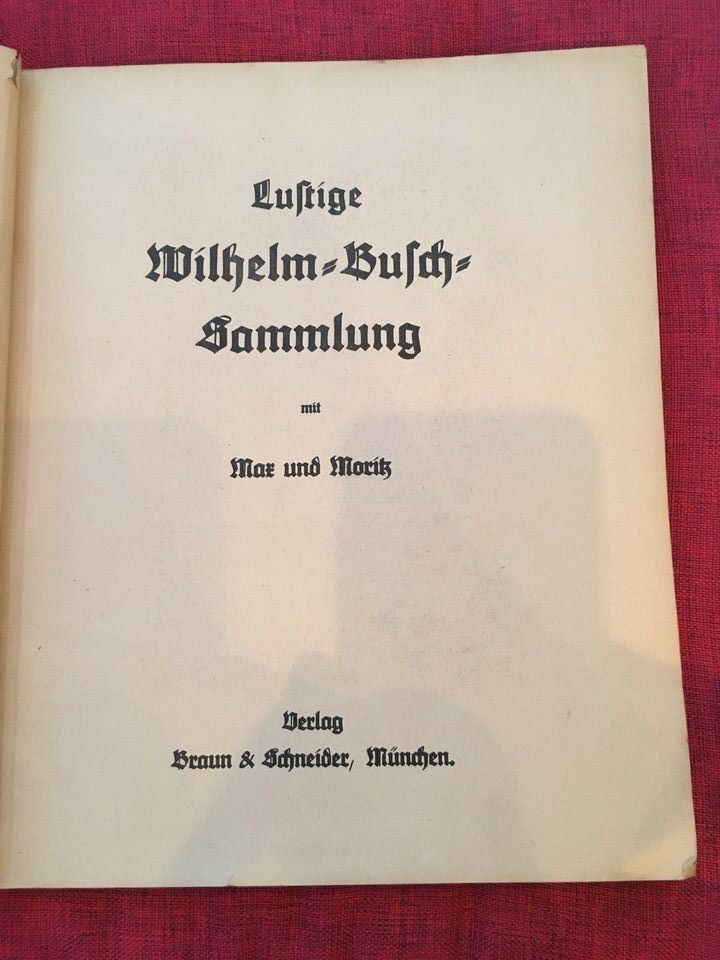 Wilhelm Busch Sammlung Max und Moritz in Scheyern