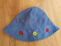 Sonnenhut sonnenmütze für Mädchen in jeansblau mit Blumen Niedersachsen - Achim Vorschau