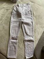 H&M Umstandsjeans Gr.40, weiß, top Zustand Hessen - Glauburg Vorschau