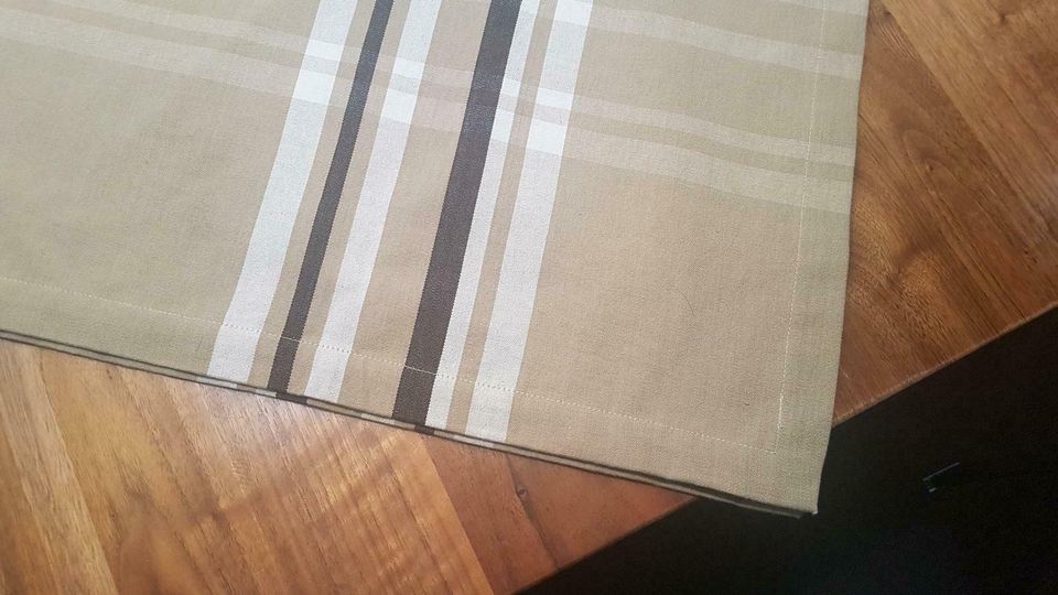 GANT Tischdecke 200x295cm Braun  beige kariert in Kirchlengern