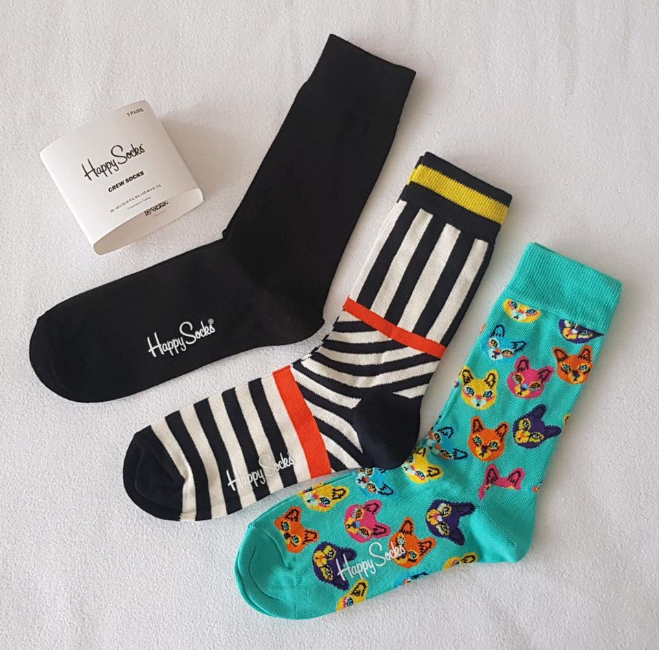 Neu Set Socken 36-40 Happy Socks Baumwolle Hund Katze bunt in  Nordrhein-Westfalen - Neuss | eBay Kleinanzeigen ist jetzt Kleinanzeigen