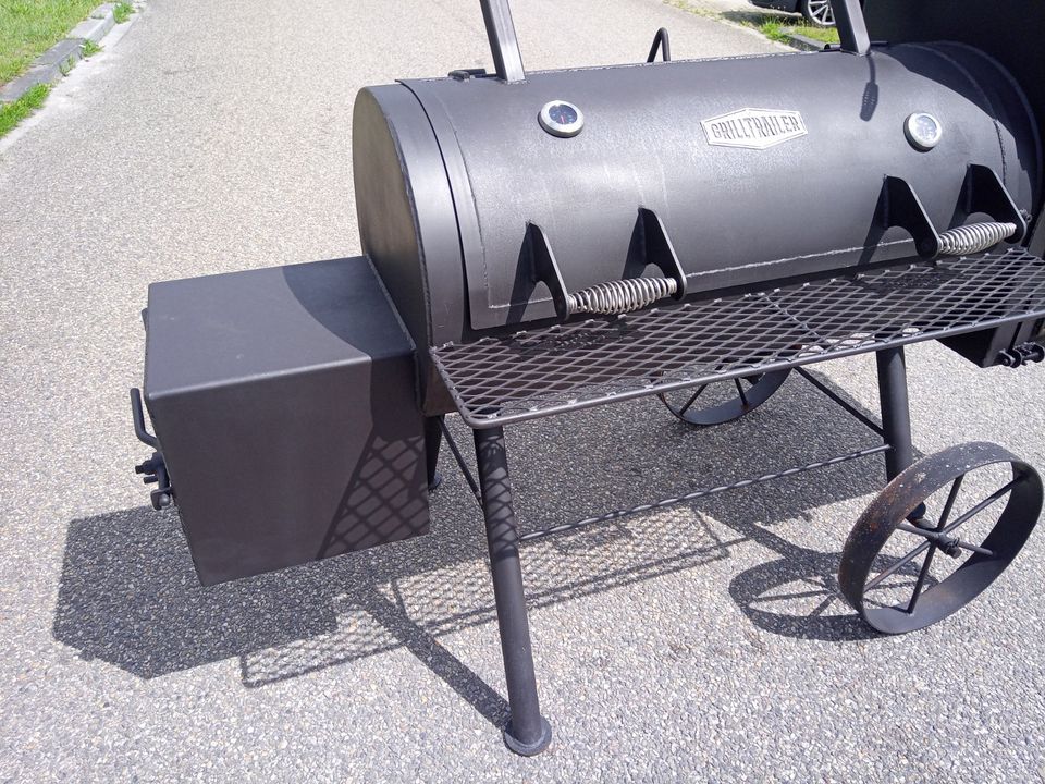 24 Zoll Offset-BBQ Grilltrailer Professionelle Raucher in Dedeleben