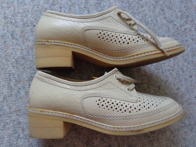 Damenschuhe Halbschuhe Spiess Gr. 5 bzw. Gr. 38, beige Leder in Hamburg