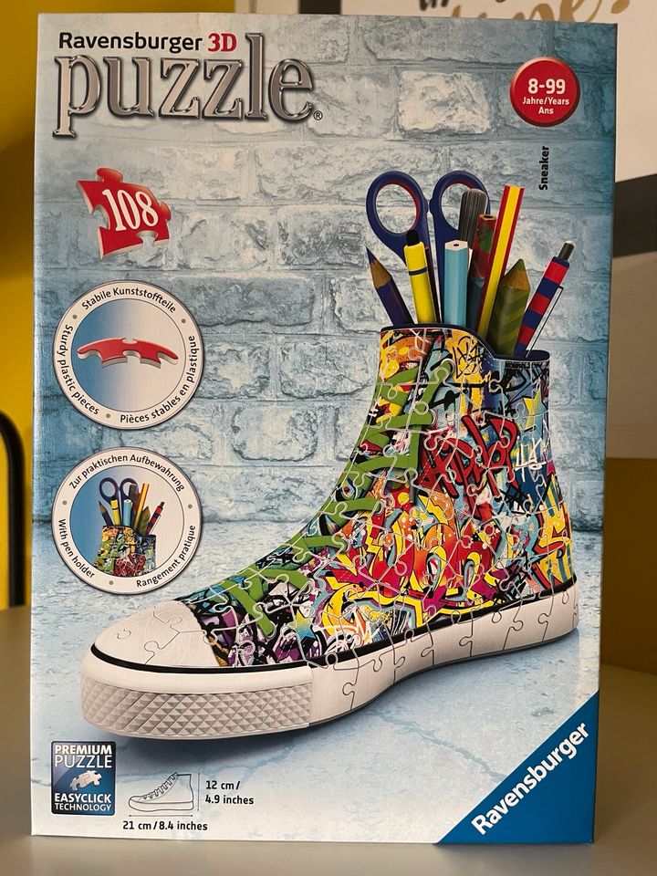 Ravensburger 3D Puzzle 12535 Sneaker Graffiti Stiftehalter in Baunatal