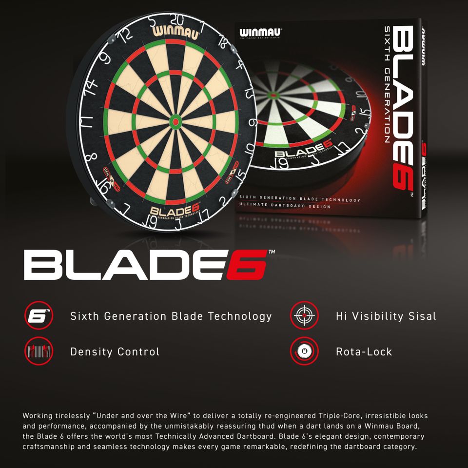 Winmau Dartboard/Dartscheibe Blade 6 (Neu+OVP) in Dormagen