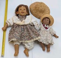 Sammlerpuppen Sommer Puppen Strohhut Vintage alt Nordrhein-Westfalen - Warburg Vorschau