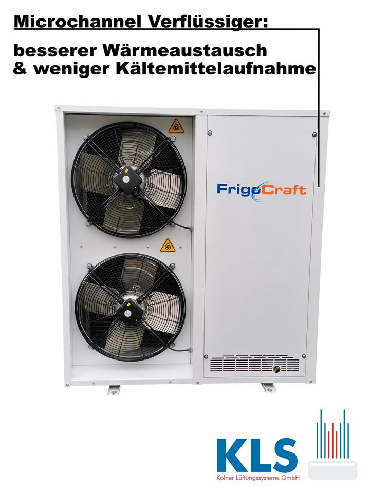 ✅Neuware 10.108 Watt Kühlaggregat als Pluskühlung bis 211m³ Raumvolumen bei +0°C für Kühlzelle, Kühlraum, Kühlhaus als Split-Aggregat Komplett Set Kälteanlage in Köln