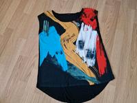Farbenfrohes Shirt bunt schwarz rot blau Gr. 40 42 Bayern - Allershausen Vorschau