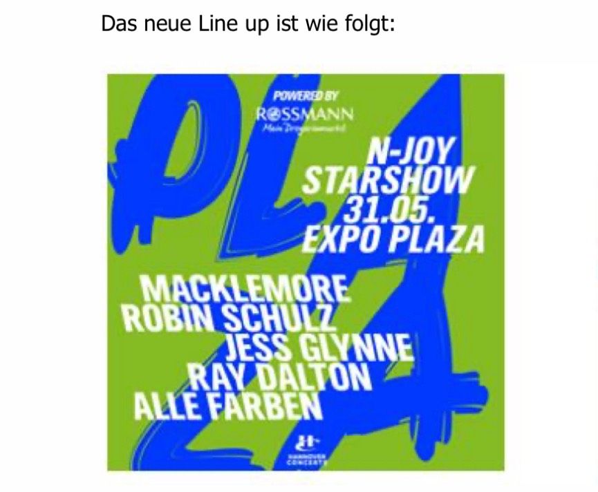 NDR2 njoy star show - Expo plaza in Lahr (Schwarzwald)