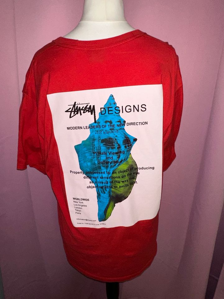 Stüssy Modern Leaders T-Shirt rot Größe L in Wadgassen