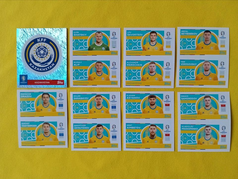 Topps Sticker Euro 2024 Kasachstan Kazakhstan in Iserlohn