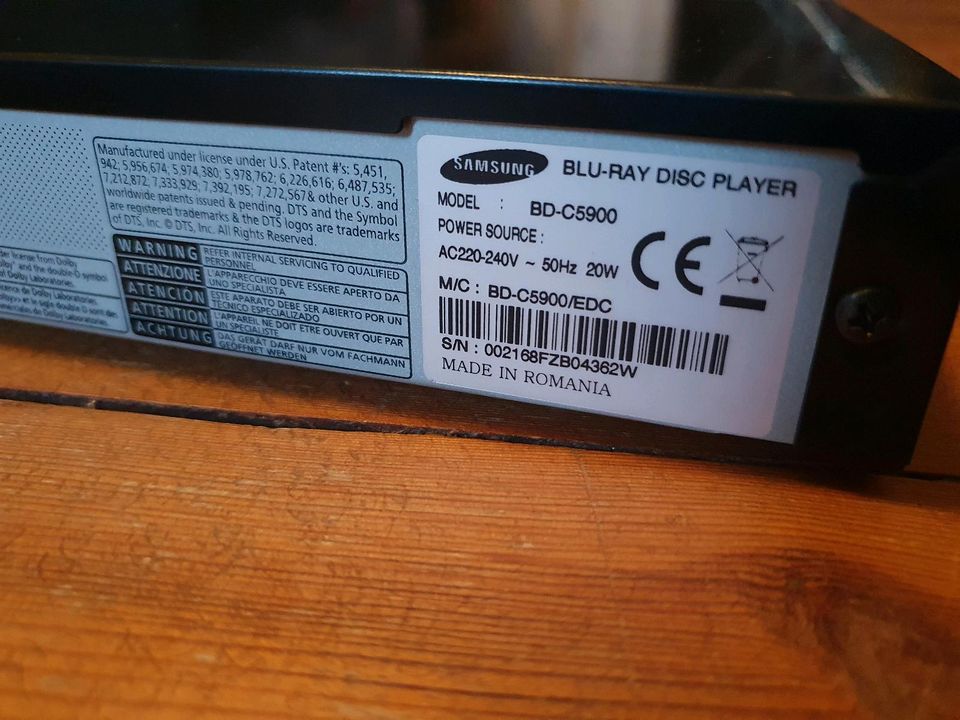 3D Blu-ray Player Samsung BD-C5900 Analog Audio in Berlin - Wilmersdorf |  DVD Player & Recorder gebraucht kaufen | eBay Kleinanzeigen ist jetzt  Kleinanzeigen