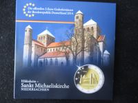 5 x 2 euro 2014, Niedersachsen / Kirche in Hildesheim, im Folder Wuppertal - Barmen Vorschau