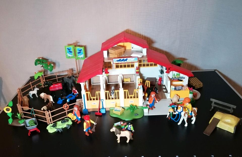 Playmobil 4190 "Reiterhof" mit viel Zubehör in Wettringen