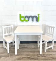 BOMI Kindersitzgruppe in Weiß mit Stühle Kindermöbel aus Holz Niedersachsen - Schapen Vorschau