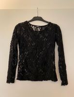 Schwarzes Spitzen Longsleeve / Langarmshirt Damen Gr. XS Bayern - Weyarn Vorschau