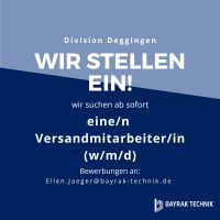 Versandmitarbeiter(m/w/d) Baden-Württemberg - Deggingen Vorschau