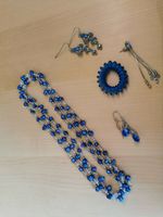 Modeschmuckset blau (Ohrringe, Kette, Haargummi) Nordrhein-Westfalen - Jülich Vorschau