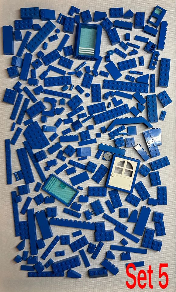 Lego 200 Steine Teile blau City Polizei  Konvolut versch. Sets in Rahden