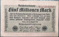 Reichsbanknote Fünf Millionen Mark (Aug. 1923) Baden-Württemberg - Immendingen Vorschau