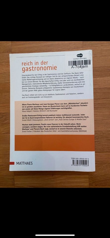 Neues Buch „Reich in der Gastronomie“ zu verkaufen in Duisburg