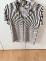 Kurzarmshirt, Bluse, Hahnentrittmuster, schwarz/weiß Gr. L Bayern - Gaimersheim Vorschau