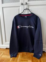 CHAMPION Sweatshirt mit großem Champion-Sticklogo dunkelblau M Hessen - Hanau Vorschau