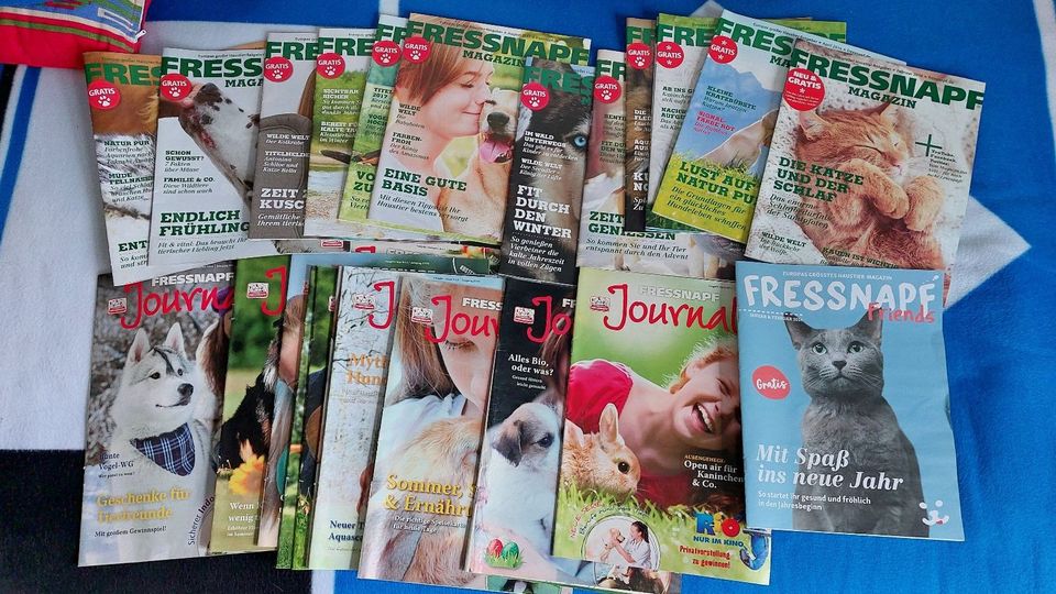 35x Zeitschrift FRESSNAPF JOURNAL Magazin 2011-2018 Hund-Katze in Wissen