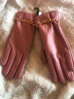 Handschuhe, Leder, rosa mit goldenen Kettchen, Neu. Wandsbek - Hamburg Rahlstedt Vorschau