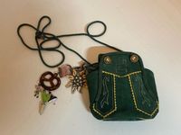 Dirndl Tasche, kleine Trachtentasche, Wildleder, Farbe dunkelgrün Eimsbüttel - Hamburg Harvestehude Vorschau