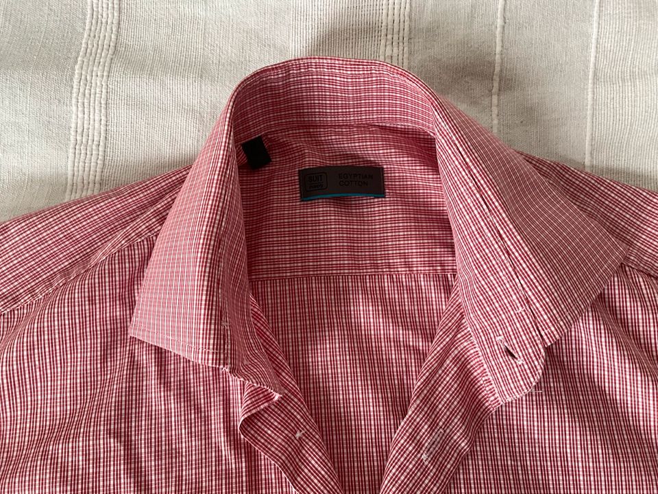 Herrenhemd Suitsupply Gr 37 / 14,5 Egyptian Cotton in rosé Caro in Königswinter