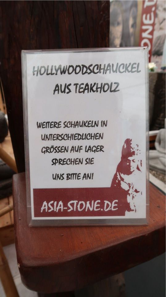 ANGEBOT HOLLYWOODSCHAUKEL ECHTHOLZ GARTENSCHAUKEL ASIA-STONE-KÖLN in Köln