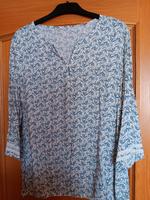 Bluse S. Oliver Gr. 42 NEU dezentes Muster in creme, petrol Bayern - Möttingen Vorschau