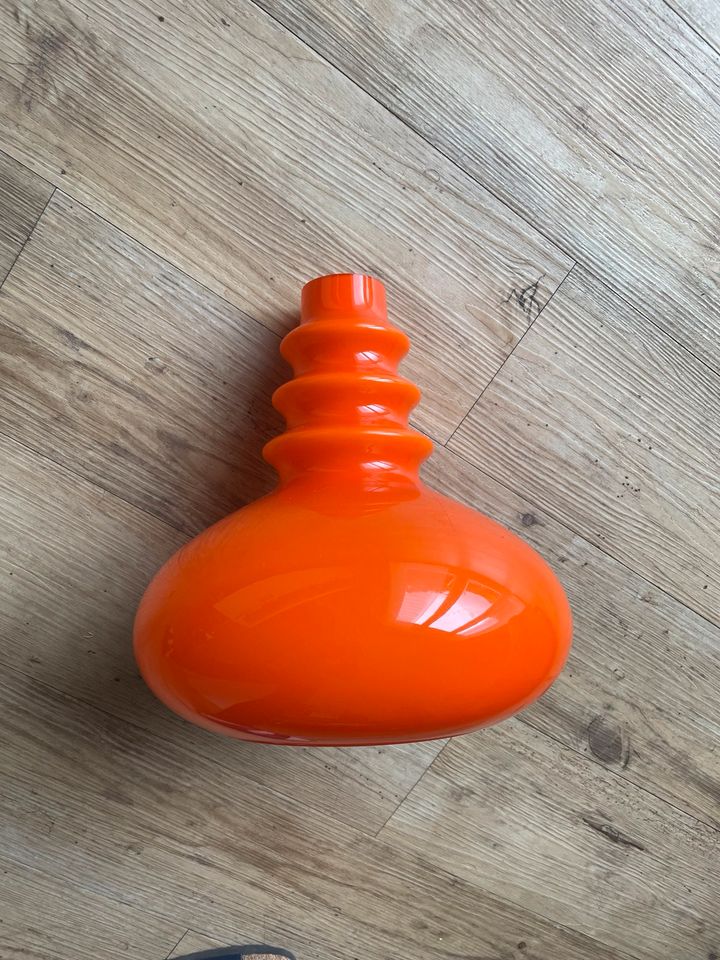 70er Jahre Pendelleuchte Glas orange/ Designerlampe in Landau in der Pfalz