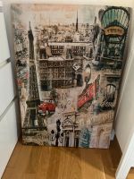 Wandbild Keilrahmen Leinwand Bild Paris Vintage Retro France Bayern - Bogen Niederbay Vorschau