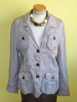 Leinenjacke im Jeansstyle  oui/set hellgrau Jacke Gr 40 neu Kr. München - Grünwald Vorschau